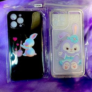 Lot of 3 12 pro max phone cases bunnies